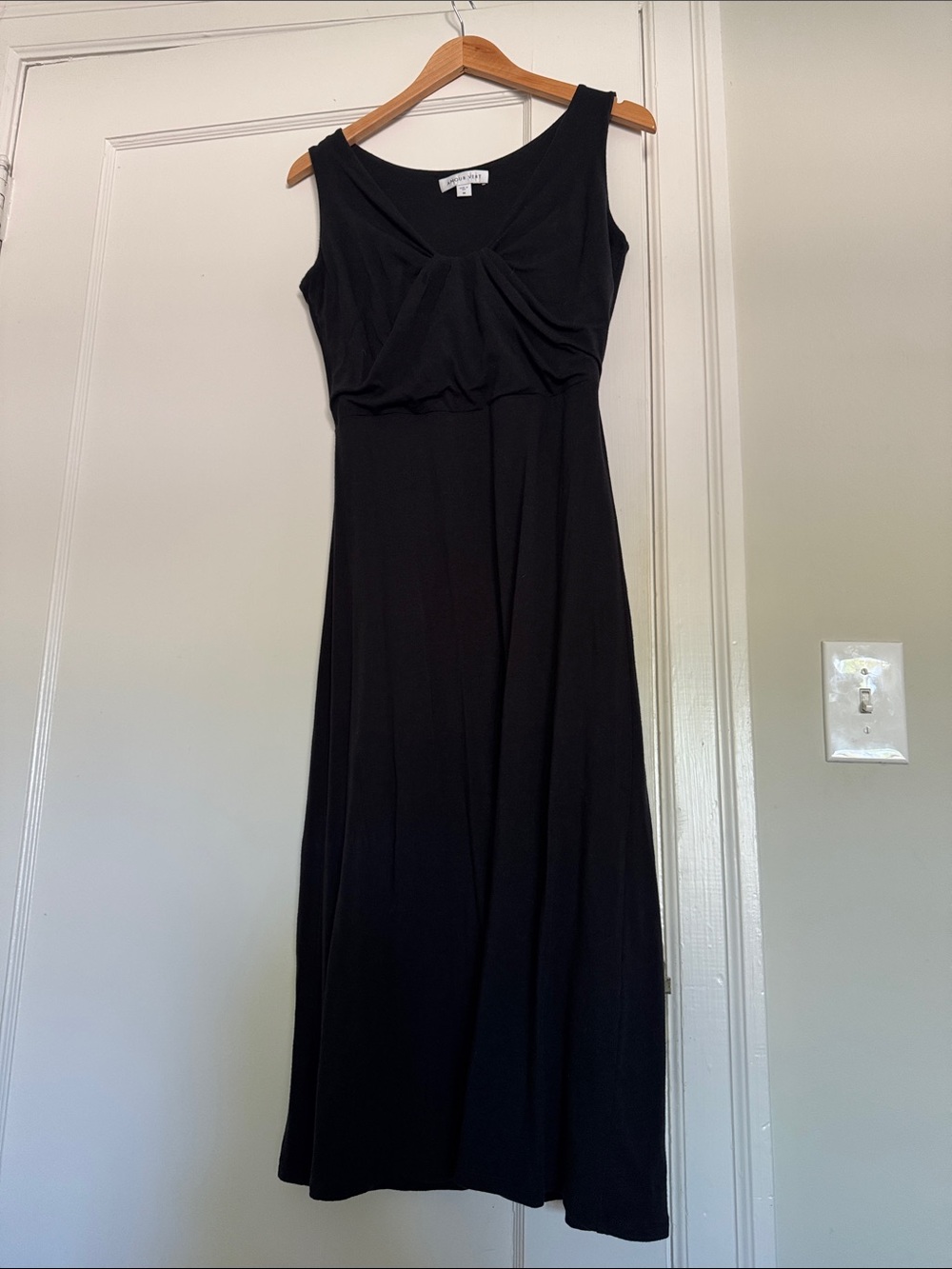 Amour Vert Black Knit Midi Dress Size M